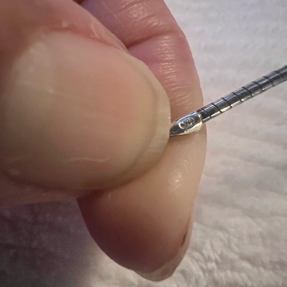 Picture Jasper .925 Sterling Omega Chain Choker Necklace - Picture 9 of 12